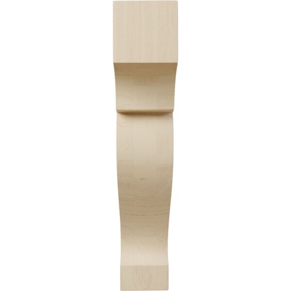 1 3/4W X 4 1/2D X 9H Large Dearborn Wood Corbel, Rubberwood